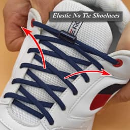 No Tie Shoelaces Semicircle Elastic Shoe Laces Kids and Adult Metal Lock Sneakers Shoelace Boot Lazy Laces Shoe Strings