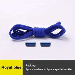 No Tie Shoelaces Semicircle Elastic Shoe Laces Kids and Adult Metal Lock Sneakers Shoelace Boot Lazy Laces Shoe Strings