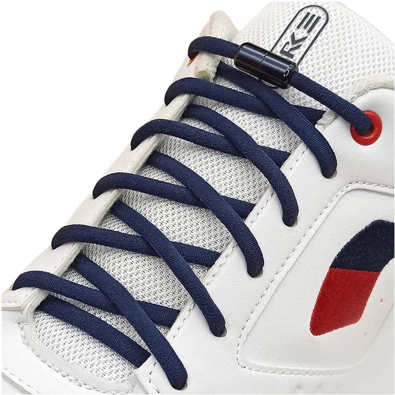 No Tie Shoelaces Semicircle Elastic Shoe Laces Kids and Adult Metal Lock Sneakers Shoelace Boot Lazy Laces Shoe Strings