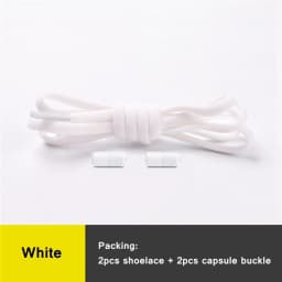 No Tie Shoelaces Semicircle Elastic Shoe Laces Kids and Adult Metal Lock Sneakers Shoelace Boot Lazy Laces Shoe Strings