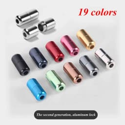 No Tie Shoelaces Semicircle Elastic Shoe Laces Kids and Adult Metal Lock Sneakers Shoelace Boot Lazy Laces Shoe Strings
