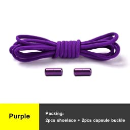 No Tie Shoelaces Semicircle Elastic Shoe Laces Kids and Adult Metal Lock Sneakers Shoelace Boot Lazy Laces Shoe Strings