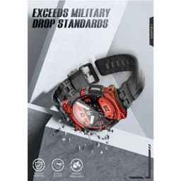 I-BLASON For Samsung Galaxy Watch 6/5/4 Case 44mm Rugged Durable TPU Watch Band with 2-Pack Tempered Glass Screen Protector