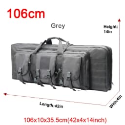 LQARMY 81 97 106 122cm Tactical Gun Bag Double Rifle Case Molle Rifle Bag Sniper Airsoft Gun Case Backpack Hunting Gun Holster