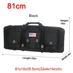 LQARMY 81 97 106 122cm Tactical Gun Bag Double Rifle Case Molle Rifle Bag Sniper Airsoft Gun Case Backpack Hunting Gun Holster
