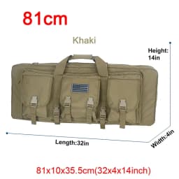 LQARMY 81 97 106 122cm Tactical Gun Bag Double Rifle Case Molle Rifle Bag Sniper Airsoft Gun Case Backpack Hunting Gun Holster