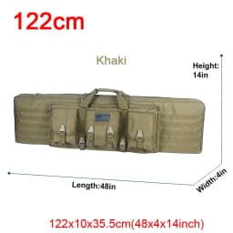 LQARMY 81 97 106 122cm Tactical Gun Bag Double Rifle Case Molle Rifle Bag Sniper Airsoft Gun Case Backpack Hunting Gun Holster