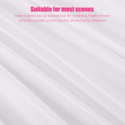 10ft X 10ft White Pleated Decoration Wedding Photography Backdrop Curtain For Celebration Stage Party Decor