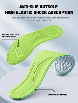 Arch Support Insoles for Feet Memory Foam Non Slip Shoe Pads Plantar Fasciitis Relief Orthopedic Shoes Insole Comfort Inserts