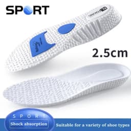 1Pair EVA Sports Shock Absorption Shoes Insole for Feet Height Increase Insoles Men Women Arch Support Orthopedic Shoe Pads