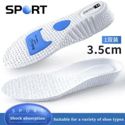 1Pair EVA Sports Shock Absorption Shoes Insole for Feet Height Increase Insoles Men Women Arch Support Orthopedic Shoe Pads