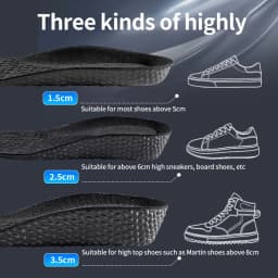 1Pair EVA Sports Shock Absorption Shoes Insole for Feet Height Increase Insoles Men Women Arch Support Orthopedic Shoe Pads