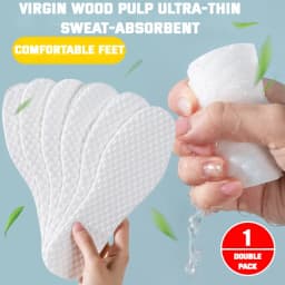 5Pair/Pack Nature Wood Pulp Insole Disposable Insoles Men Woman Thin Sports Shoes Sole Breathable Sweat Soft Comfort Shoe Pads