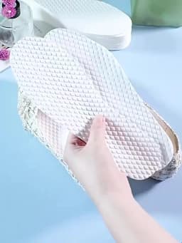 5Pair/Pack Nature Wood Pulp Insole Disposable Insoles Men Woman Thin Sports Shoes Sole Breathable Sweat Soft Comfort Shoe Pads