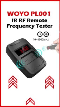 WOYO 10-1000MHZ Digital Frequency Counter Car Key 315, 434 Frequency Tester Door Remote Frequency Meter Remote Control Copier