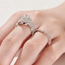 Newshe 2 Pcs Wedding Rings Set for Women 925 Sterling Silver 2.4Ct Round Pear White Cz Luxury Original Engagement Jewelry