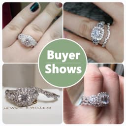 Newshe 2 Pcs Wedding Rings Set for Women 925 Sterling Silver 2.4Ct Round Pear White Cz Luxury Original Engagement Jewelry