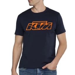 KTM Racing Men's T-shirt, Motorcycle Fan Short-Sleeve Summer Casual Breathable Pure Cotton T-shirt