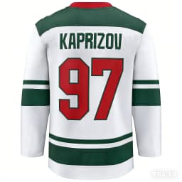 2026 Ice Hockey Jersey White Green Red Striped Forest Logo 3D Print Long Sleeve Fan Sports Shirt