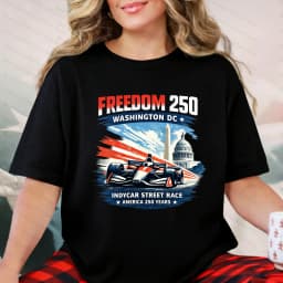 2026 Freedom 250 Washington Indycar Race Shirt America 250th Anniversary Apparel Men's Shirts Woman YK2 T-Shirts Casual T-Shirt