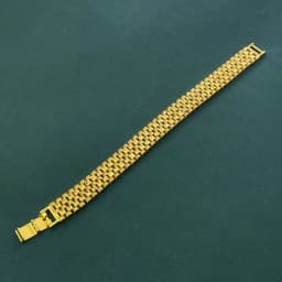 Gold Plated Wide Cuban Link Bracelet for Men, Heavy Duty Multi Row Chain Bracelet, Hip Hop Jewelry Gift
