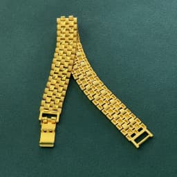 Gold Plated Wide Cuban Link Bracelet for Men, Heavy Duty Multi Row Chain Bracelet, Hip Hop Jewelry Gift