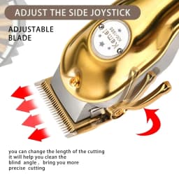 Kemei KM-1986 Gold Or Sliver Hair Trimmer For Men Trimmer Professional Clippers Electric USB Rechargeable Hair Cutting Machine