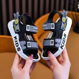 Boys' Cartoon Sandals & Slippers for Summer, Internet-Famous Style, Non-Slip Thick Sole, Casual Home Wear, Suitable for Kids & O