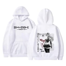 Hot Anime Death Note Misa Merch Hoodie Men Women Casual Oversized Pullover Hoodies Men's 90s Vintage Manga Hooded Sweatshirt