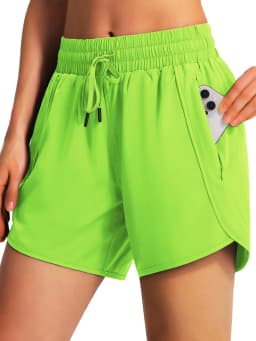 New Women's Casual Sportswear Sports Running Shorts Quick-Drying Lightweight Fitness Shorts with Zipper Sports Shorts