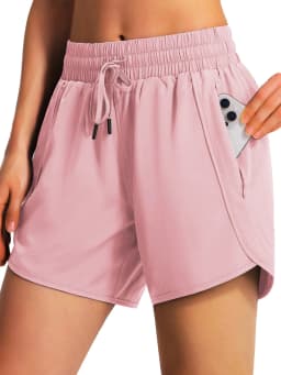 New Women's Casual Sportswear Sports Running Shorts Quick-Drying Lightweight Fitness Shorts with Zipper Sports Shorts