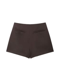 Women's Asymmetric Solid Color Skort Casual Side Zipper Shorts Skirts for Spring Summer Fashion