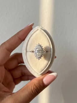 925 Sterling Silver Simplicity Marquise Surround Zircon Ring For Women Engagement Wedding Luxury High Quality Fine Jewelry