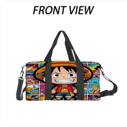 One Piece Luffy Anime Print Duffel Bag, Large Capacity Multi-pocket Travel Gym Bag, Overnight Weekender Bag
