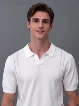 LVLAEA Wholesale Men Summer T-shirt Thin Knitted Ice Silk Short Sleeve 2025 New Youth Luxury Style Lapel Short-sleeved POLO Shir