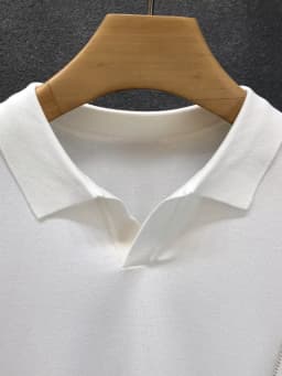 LVLAEA Wholesale Men Summer T-shirt Thin Knitted Ice Silk Short Sleeve 2025 New Youth Luxury Style Lapel Short-sleeved POLO Shir