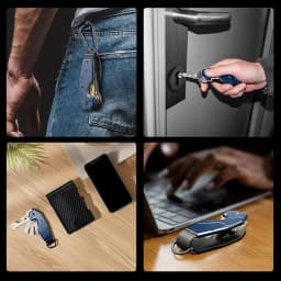 Key Organizer,Keyholder Keychain, Compact Metal Key Case, Minimalist Key Fob,Keychain For Men,Holds 2-6keys