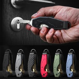 Key Organizer,Keyholder Keychain, Compact Metal Key Case, Minimalist Key Fob,Keychain For Men,Holds 2-6keys