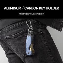 Key Organizer,Keyholder Keychain, Compact Metal Key Case, Minimalist Key Fob,Keychain For Men,Holds 2-6keys