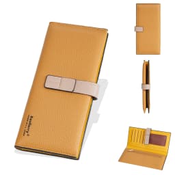 Baellerry Women's Fashion Short Wallet Premium PU Leather with Cell Phone Pocket And Zipper Card Holders