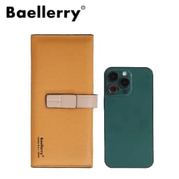 Baellerry Women's Fashion Short Wallet Premium PU Leather with Cell Phone Pocket And Zipper Card Holders