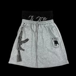 Summer Fashion Trend AK Printed Shorts Fake Two-Piece Double Waistband Casual Versatile Loose Five-Quarter Pants