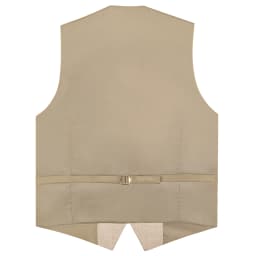 Men's Solid Formal Suit Vest – V-Neck Adjustable Back Belt Button Closure, for Weddings, Business and Casual Occasions