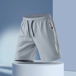 New Men's Plus Size Casual Sports Shorts Summer Quick Dry Breathable Drawstring 5-Inch Athletic Shorts for Running Gym Workout