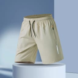 New Men's Plus Size Casual Sports Shorts Summer Quick Dry Breathable Drawstring 5-Inch Athletic Shorts for Running Gym Workout