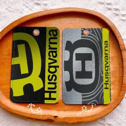 H-Husqvarna Logo Rectangle Keychain Card Holder, Badge Credit Card Holder, Student ID Card Holder, Bus Cards Cover