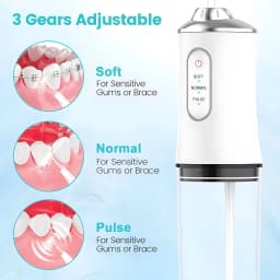 Portable Oral Irrigator USB Rechargeable Water Flosser, Dental Teeth Cleaning Tool for Plaque Removal & Teeth Whitening