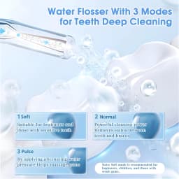 Portable Oral Irrigator USB Rechargeable Water Flosser, Dental Teeth Cleaning Tool for Plaque Removal & Teeth Whitening