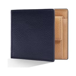 Pomelo Best Men's Leather Wallet, Two-Tone Color Options, Classic Design