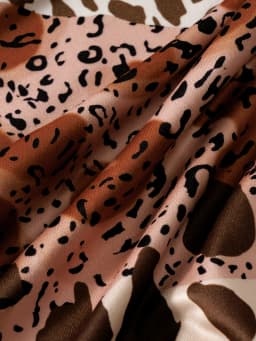 Boho Leopard Print Patchwork Vintage Dress for Women Long Sleeve Round Neck Midi Dress Casual Summer Fall Fashion Clothing